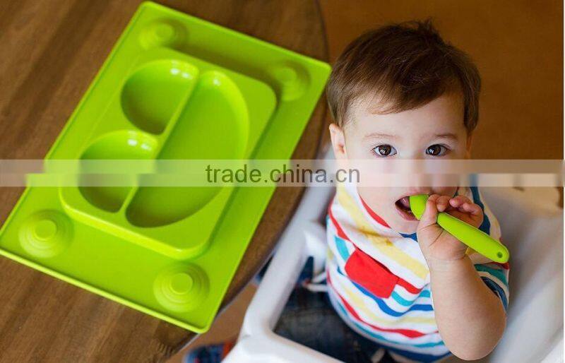 Silicone Divided Suction Kids Platemat