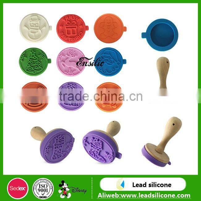 100% Food Grade Homemade Silicone Cookie Stamper