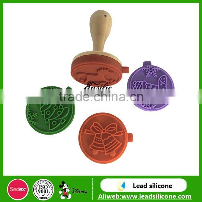 100% Food Grade Homemade Silicone Cookie Stamper