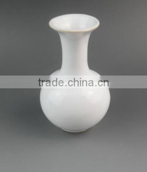 white mini stoneware vase