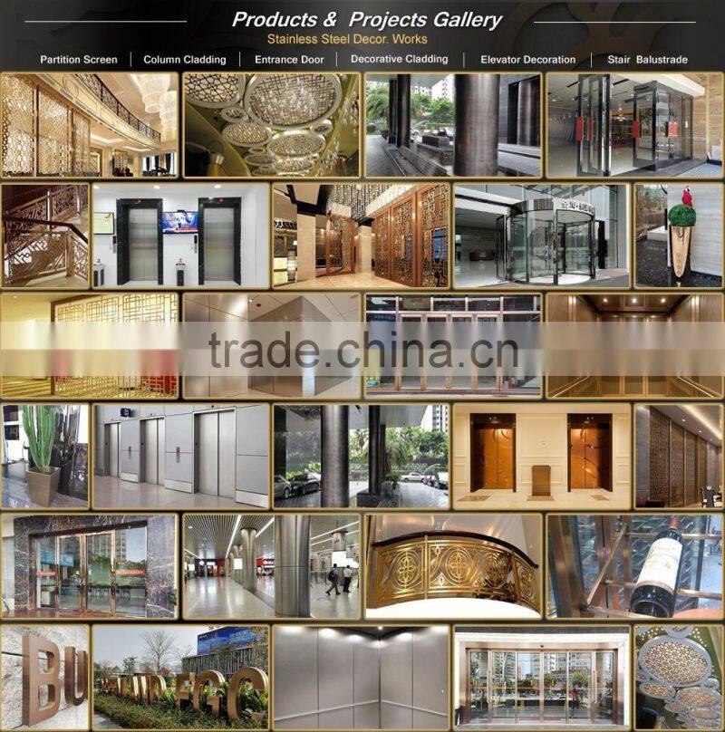 Decorative Etched Color 304 Stainless Steel Post Cladding