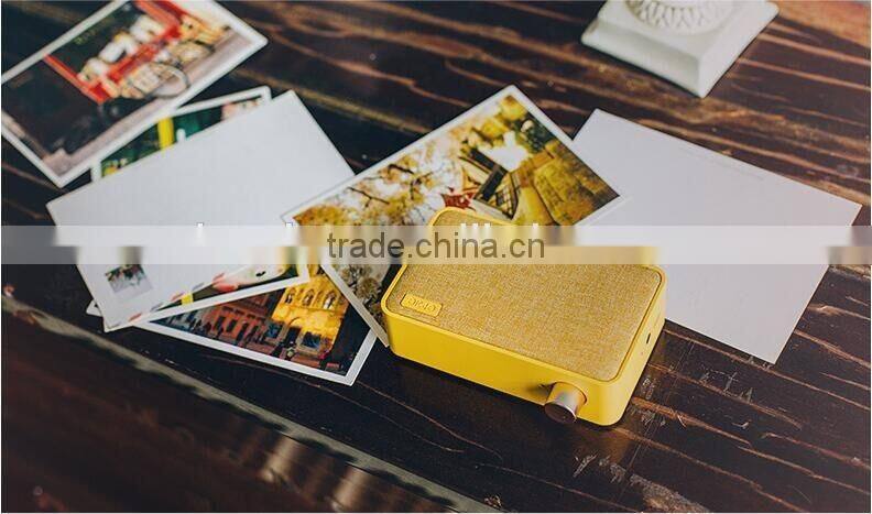 Retro Mini Portable Wireless Bluetooth Speaker Canvas Elegant Subwoofer Bluetooth Mini Speaker Promotion Gift Mini Speaker