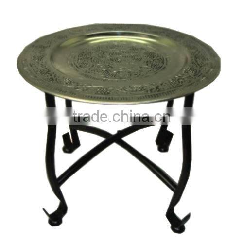 Silver Plated Folding Moroccan Table