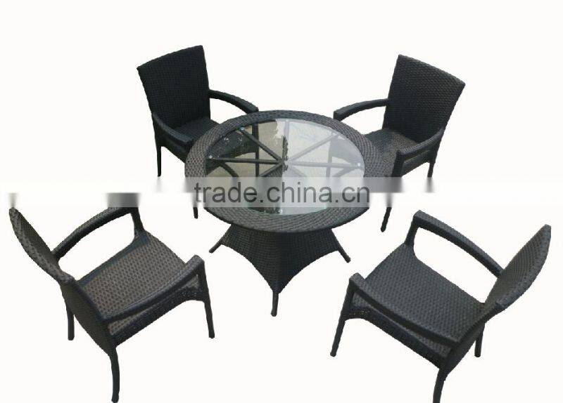 outdoor garden dining furniture restaurant table and chairs set