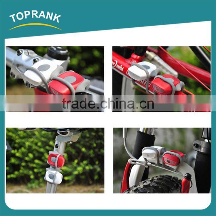 Super bright small flexible cobra bicycle safety lights waterproof led silicone bicycle light