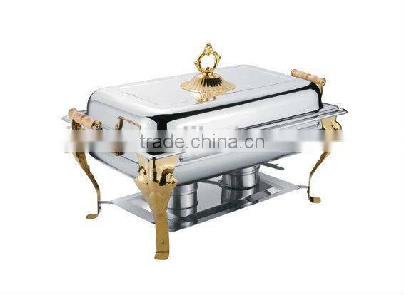 Golden Palted High Quality stainless steel chafing dishes for catering equipment