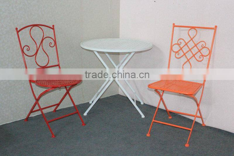 Garden furniture set one table and two chairs