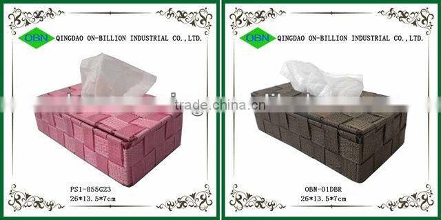 Household durable nylon hand woven strong iron frame cheap napkin holders