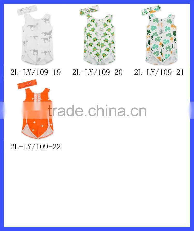 New Style Children Sleeveless Lace Onesie Boutique Jumpsuit Smocked Children Romper