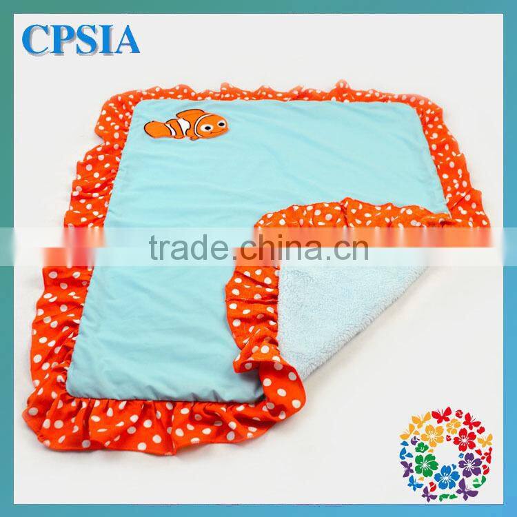 2014 hot sale orangnic cotton baby blanket high quality aqua baby blanket soft cheap blankets