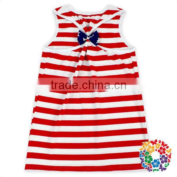 Red White Stripe Navy Stars Mom And Daughter Shirts 4th Of July Outfit Baby Tops