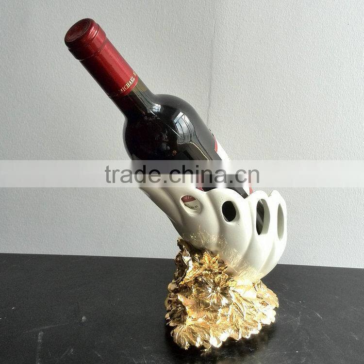 Polyresin wine shelf decoration