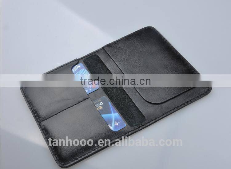 Brown- Black available wholesale pvc passport cover