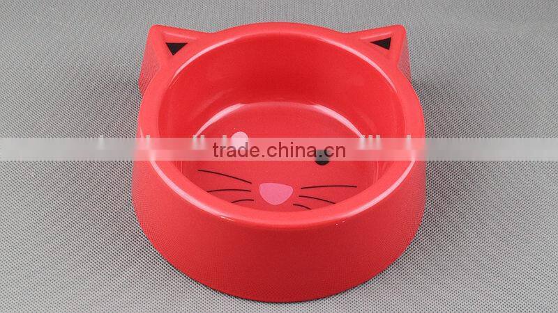 Melamine Round Pet Bowl with logo outside