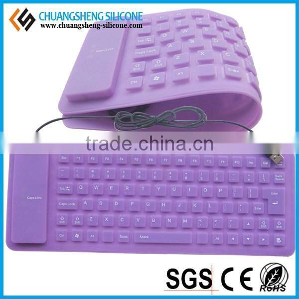 FLEXIBLE AND SILENCE USB SILICONE KEYBOARD IS ON SALE