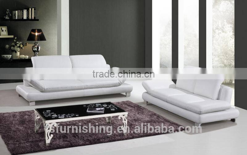 JR8008 100% top grain cow leather sofa /Fashion white leather sectional 1 2 3 seat living room Italian leather sofa couch