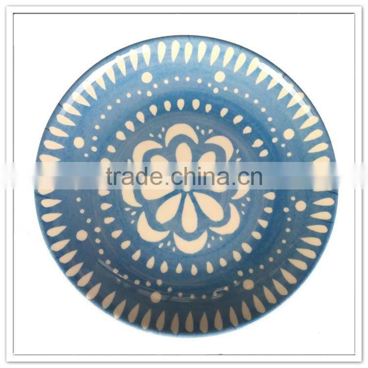 LFGB pass manufacturer modern kitchen use cafeteria use deep plastic soup plate, melamine serving plate