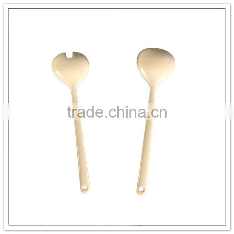 Hotel & Restaurant market selling two colored candy cream salad melamine spoon