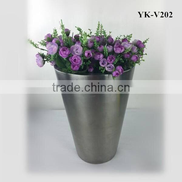 JINXIN Stainless Steel Round Flower Vase