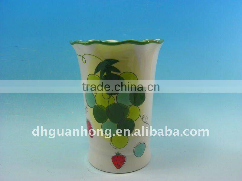 Ceramic white flower vases&pots