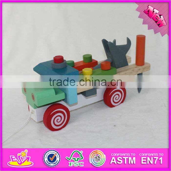 2016 best design educational children wooden toy screws for sale W03C026