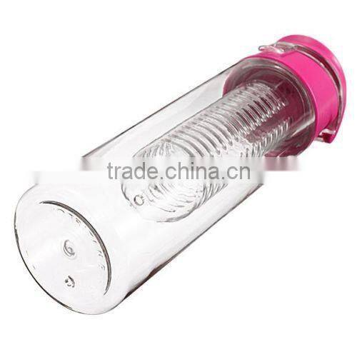 700mLCapacity Sports Healthy Fruit Juice Infuser Infusing Water Bottle Flip Lid