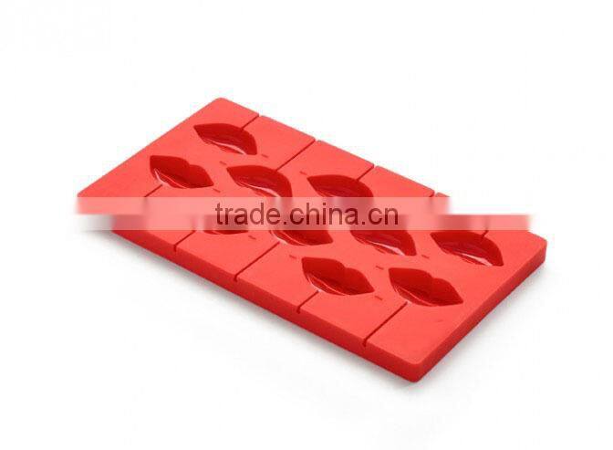 Pop Kiss Biscuit Chocolate Mold Lip Shaped Lollipops Silicone Form