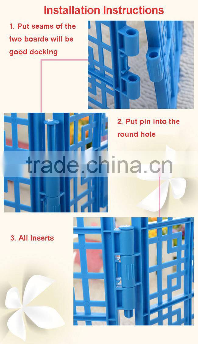 DIY Portable Plastic Pet Fence/ Plastic Pet Enclosure/ Plastic Pet Pen