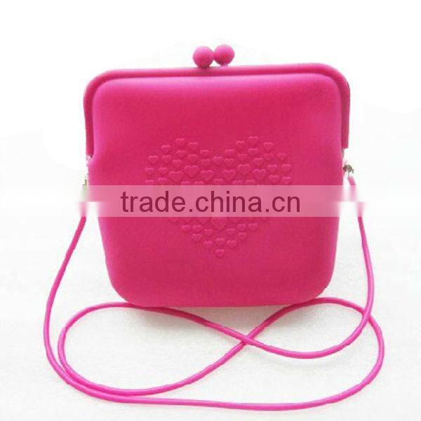 love heart pattern women sling bag for wholesale