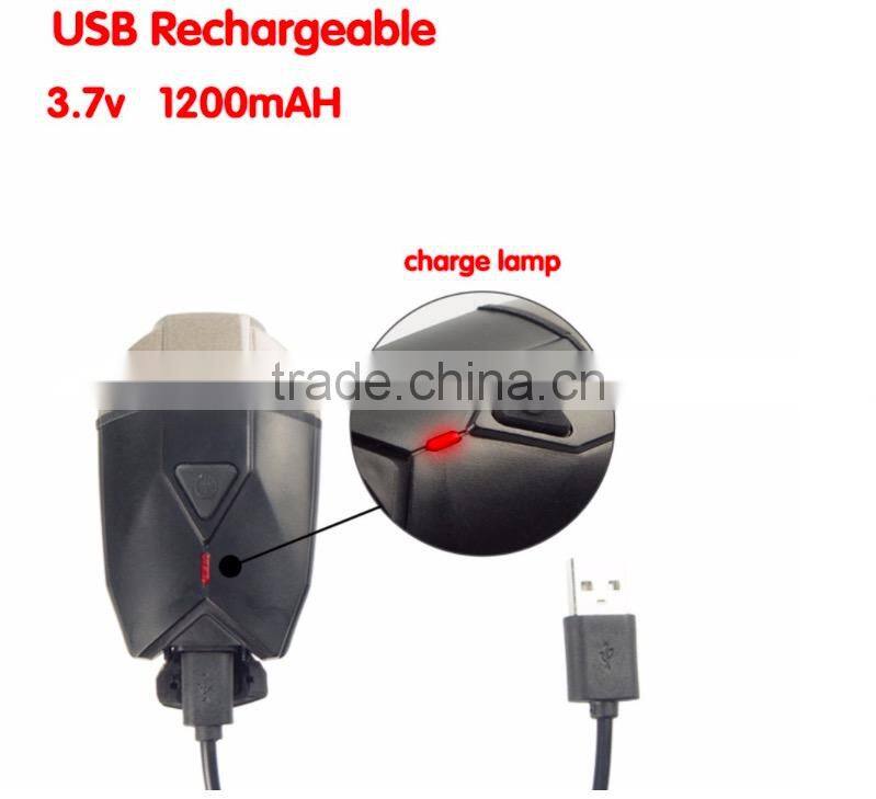 NEW 2017 Best Selling New Products Bicycle Accessories/Night Riding Rechargeable USB Front Bike Light