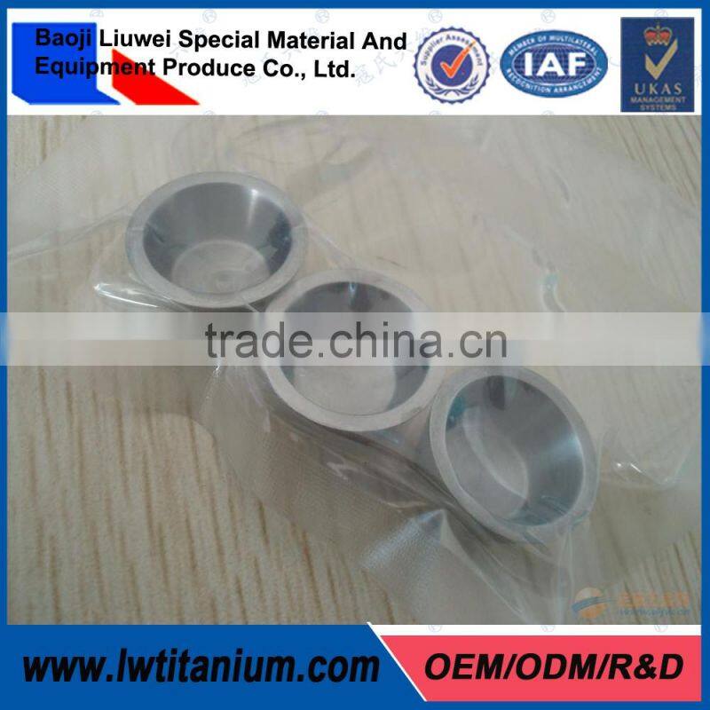 Super Quality Customized Forged Titanium Crucibles