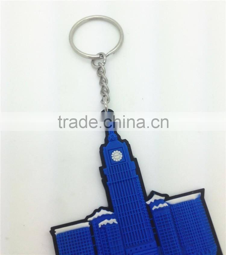 Best promotional customized relief design 3d pvc keychain