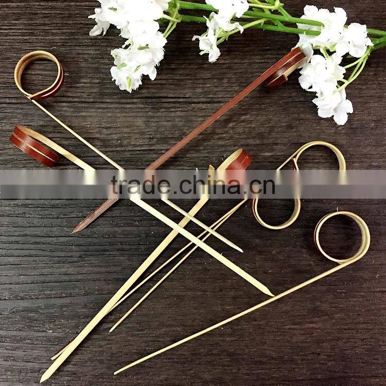 Twist Bamboo Skewer Natural Materials Quick Release Skewers