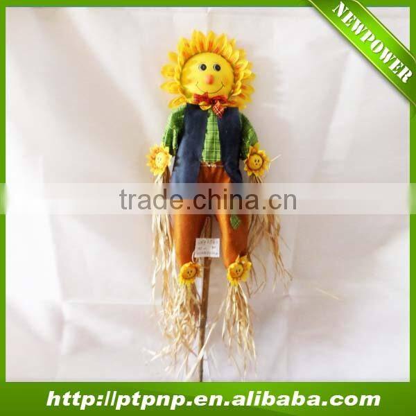 cute scarecrow with stick gift for hollewen