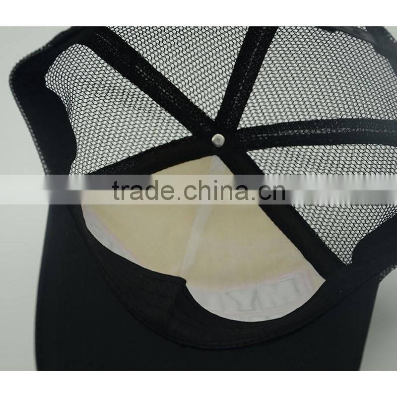 Sponge Trucker Style Baseball Cap 3D Embroidery Patch Sport Cap Of Mesh