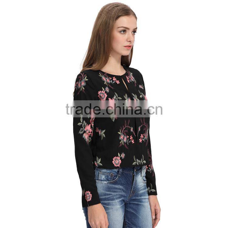 Latest fashion women custom embroidery bomber jackets