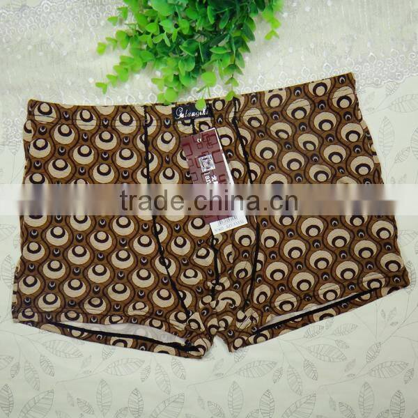 Wholesale high quaily men funny bamboo fiber men boxer briefs fancy men underwear