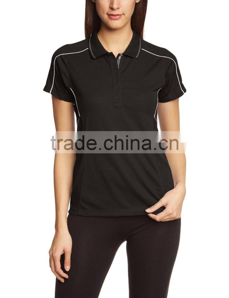Plain women's polo tshirt sport polo t-shirt less wholesale
