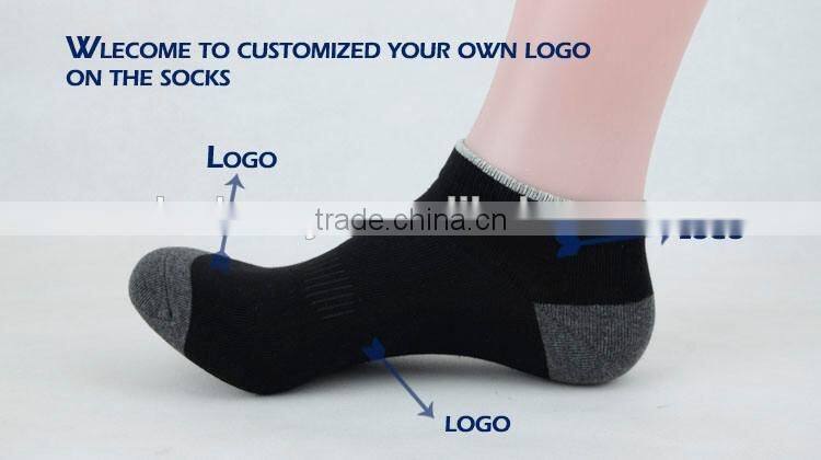 small order Customized simple design black white grey color adult cotton socks