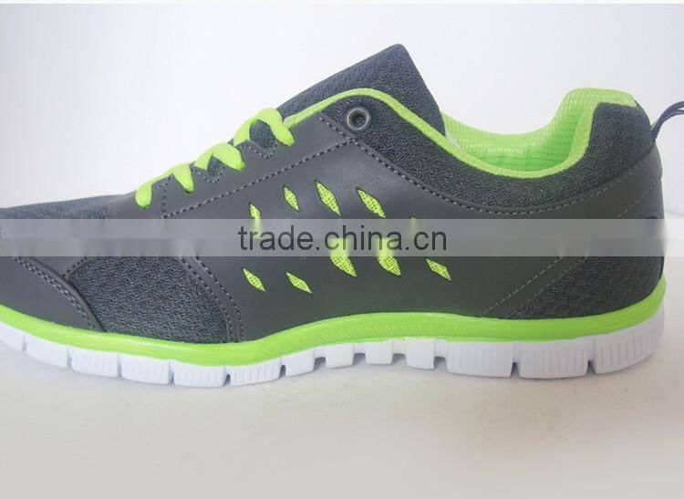 New design EVA outsole green decoration men sport shoes