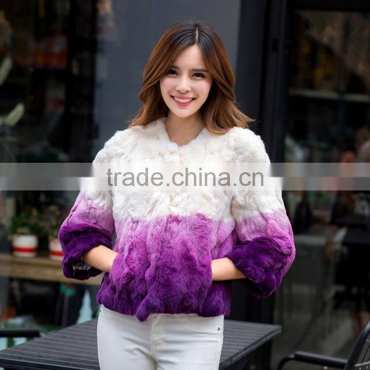 2016 new arrive fashion women rex rabbit fur coats short casual slim full pelt autumn winter jacket real rabbit fur jackets