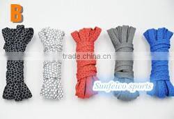 3M Black Fully Laced Reflective Flat Laces - 8 Colors and 3 Lengths Available Reflective Laces - 3M Reflective Style Shoelaces