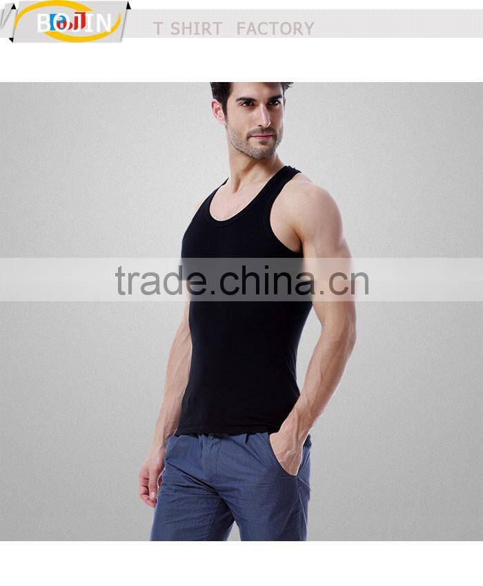 custom 100% cotton blank tank top gym tank top manufacturer