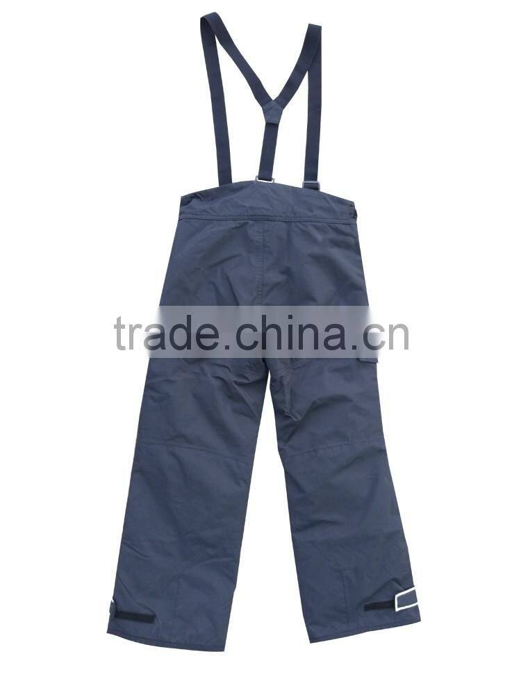 Black waterproof overall uniform life bib pants outdoor clothing