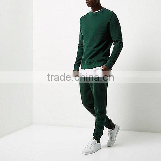 Men's Green cotton joggers