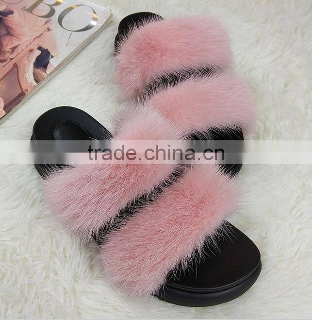 Soft And Light Women Imitation fur Slippers/Women Plush Slippers/Winter fake Fur Women Slippers