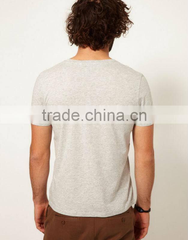 Contrast Printed Pocket Tee Shirts