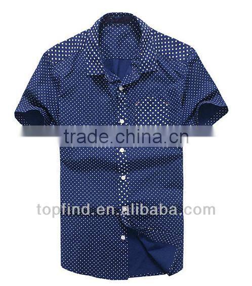 Fashion Latest dot style Short Sleeve Shirt for Men