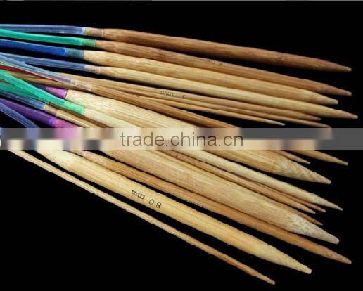 Top quality Multi-color Plastic Tube Smooth Nature Circular Bamboo Knitting Needles