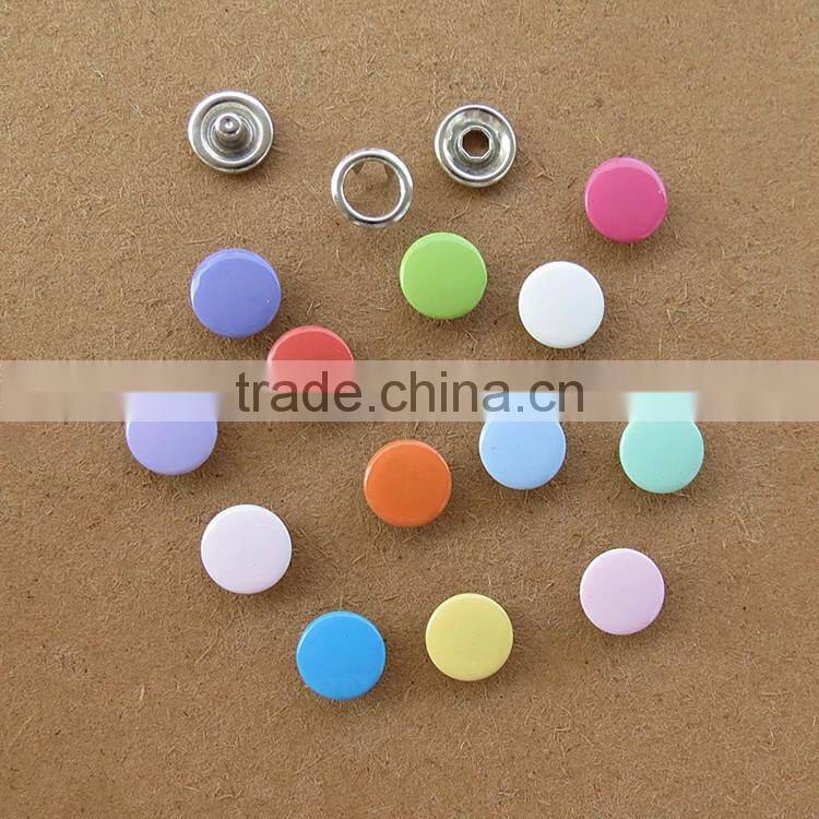Fashion Colorful Baby Clothing Stainless Steel Ring Snap Button
